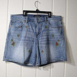 Lucky Brand The Roll Up Denim Shorts